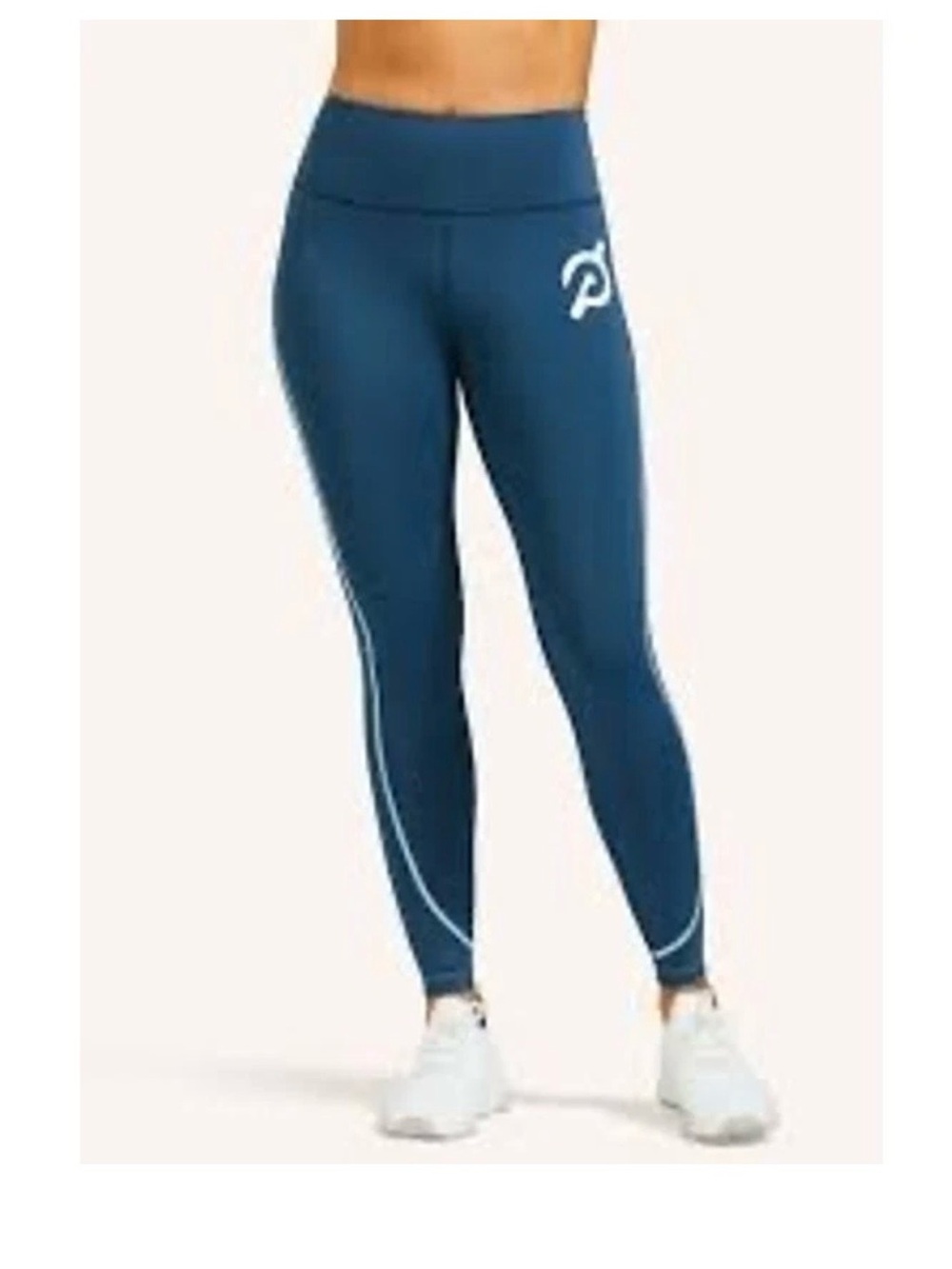 Peloton Teal High-Waist Performance Leggings with Logo